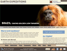 Tablet Screenshot of earthexpeditions.org